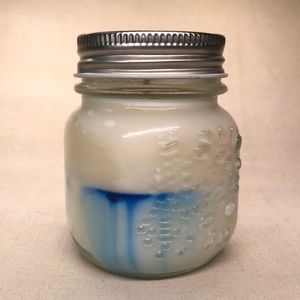 Handmade soy candle orchid rain scent